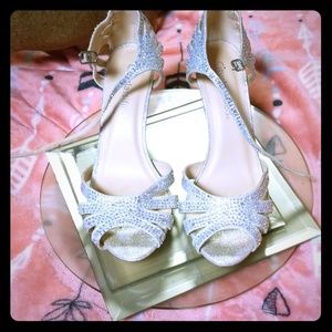 Silver Sandal Heels